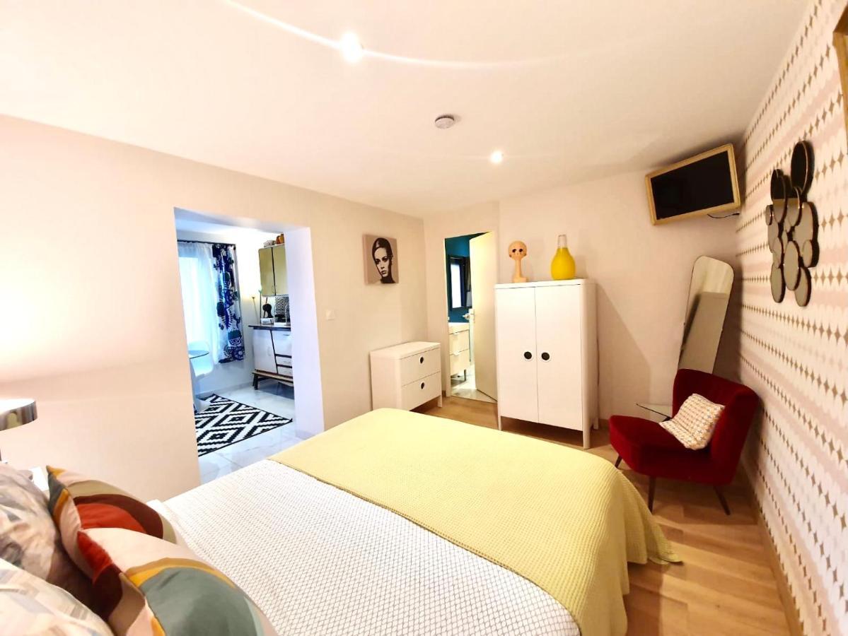 La Maison Pop Appartement Meuble Independant Avec Jardin Romans-sur-Isère المظهر الخارجي الصورة